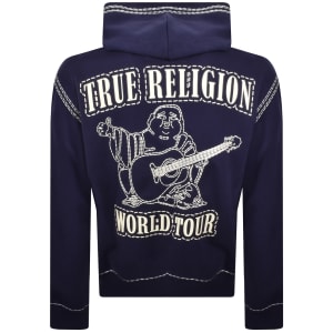 True Religion Zip Up Hoodie Eclipse Navy | Mainline Menswear gb